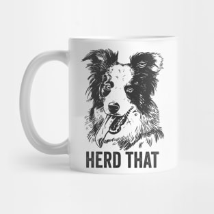 Funny Border Collie Dog Herd That Mug